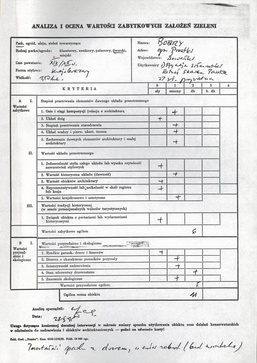 Ewidencja parkowa, skan nr 3