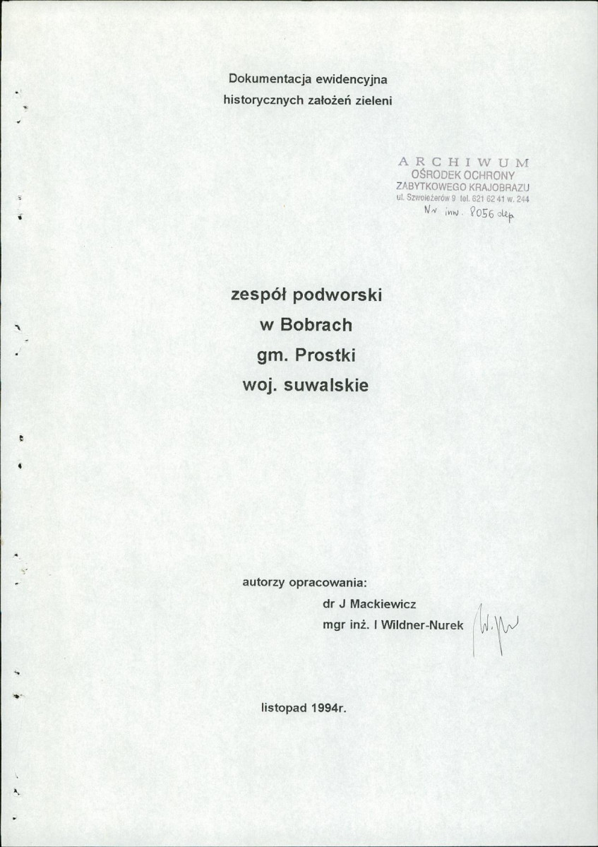 Ewidencja parkowa, skan nr 4