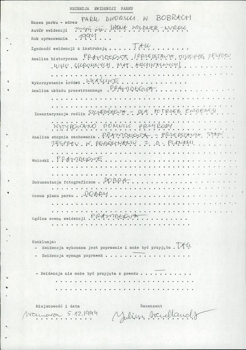 Ewidencja parkowa, skan nr 5