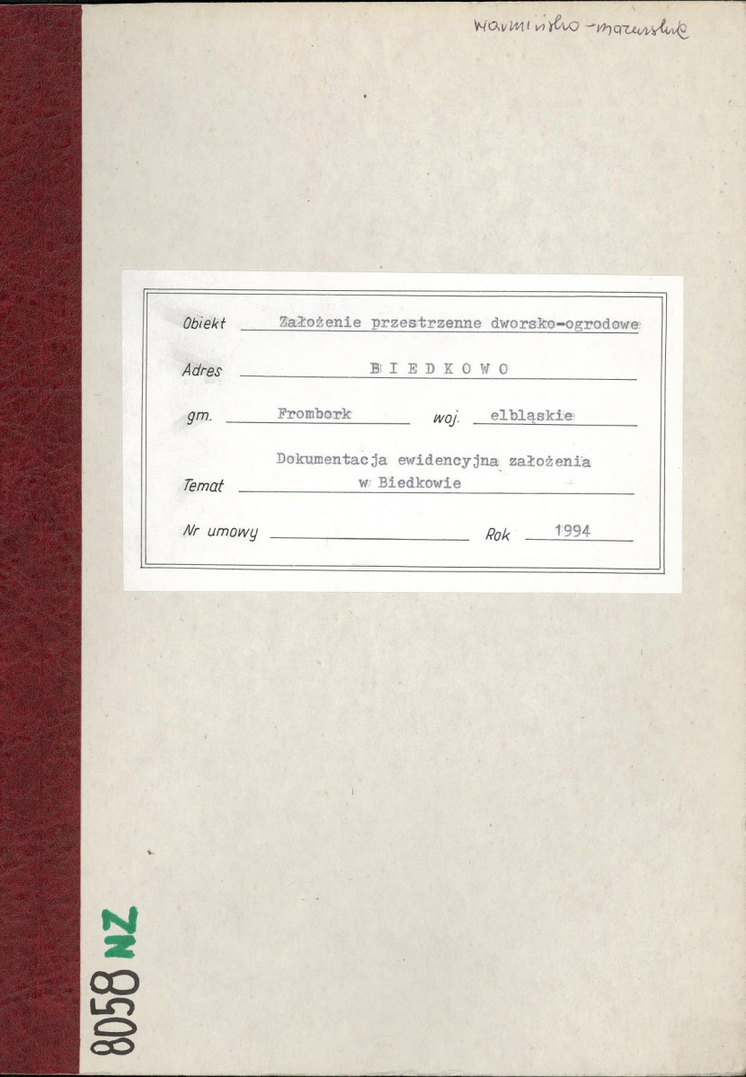 Ewidencja parkowa, skan nr 1