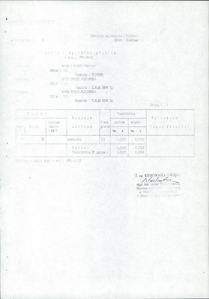 Ewidencja parkowa, skan nr 20