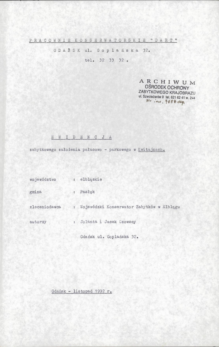 EP - Ewidencja parkowa, skan nr 4