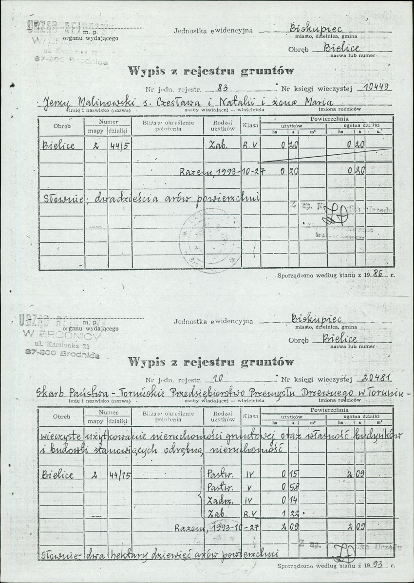 Ewidencja parkowa, skan nr 40