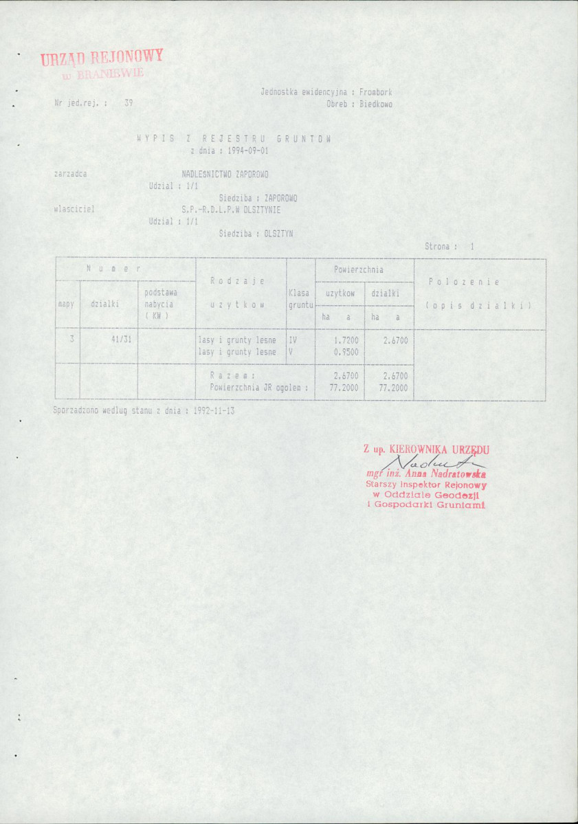 Ewidencja parkowa, skan nr 24