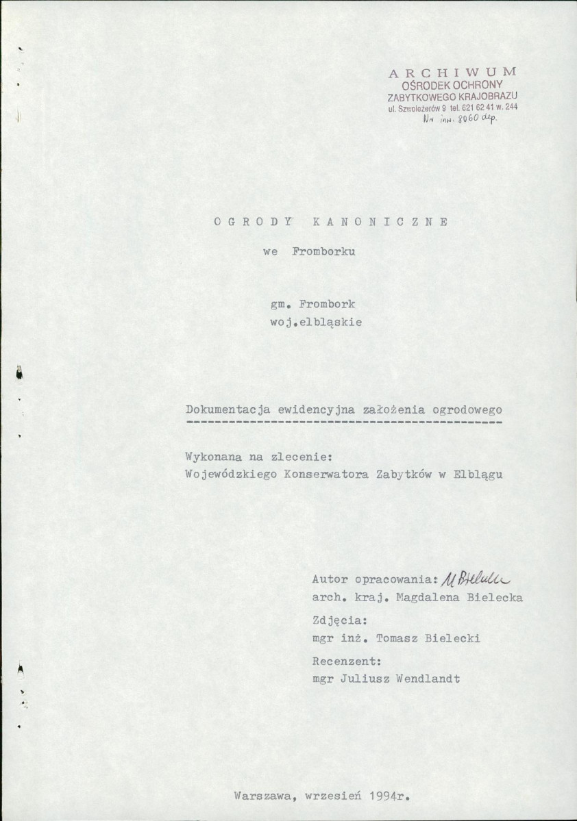 Ewidencja parkowa, skan nr 4