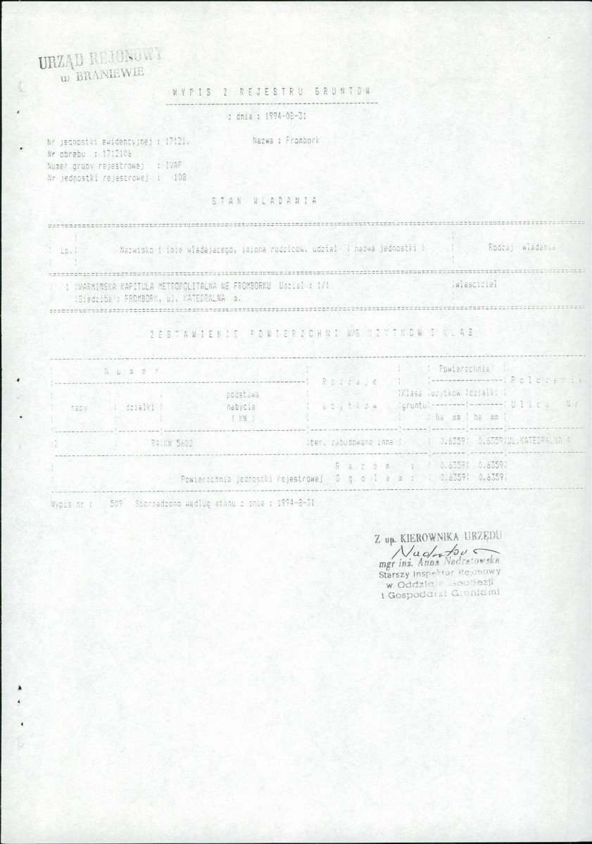Ewidencja parkowa, skan nr 82
