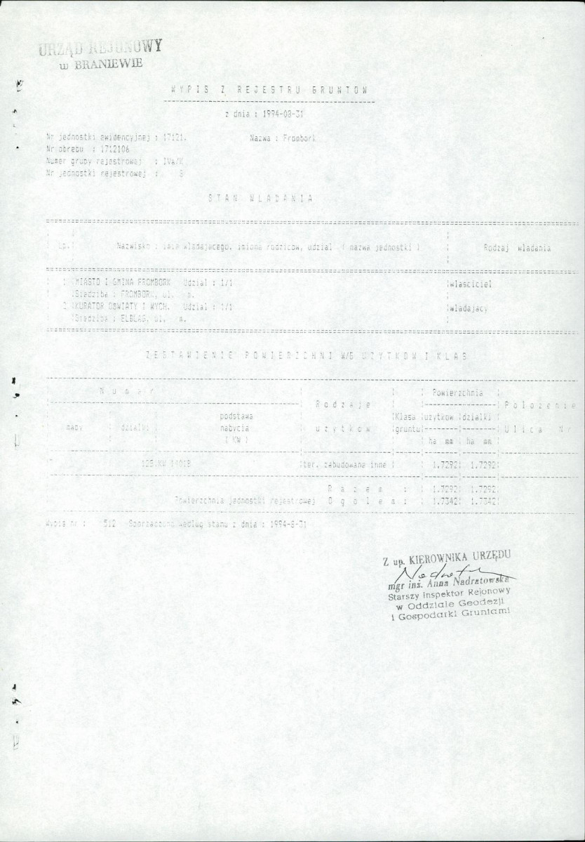 Ewidencja parkowa, skan nr 86