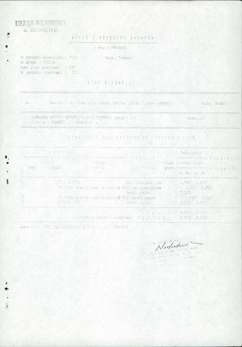 Ewidencja parkowa, skan nr 87
