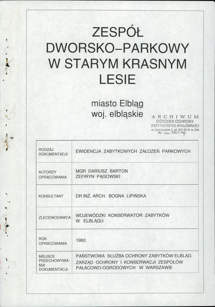 Ewidencja parkowa, skan nr 4