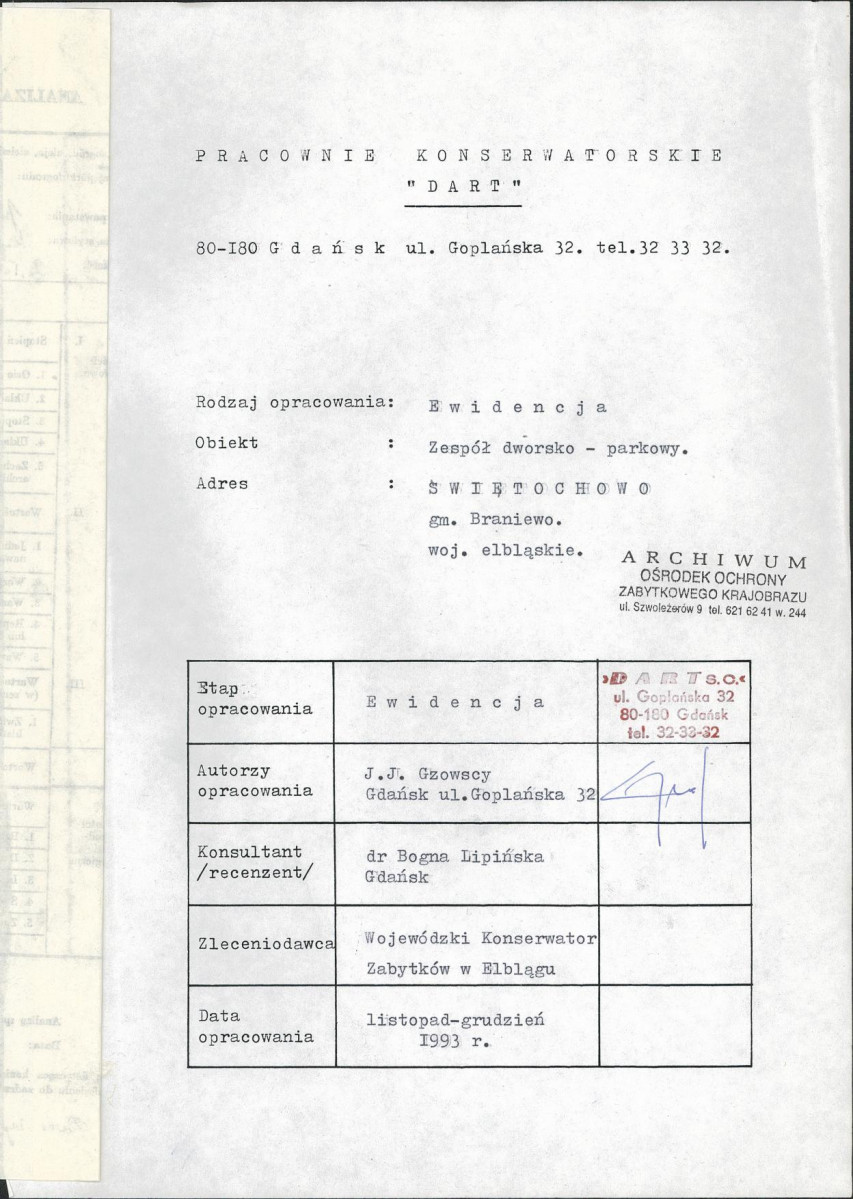 Ewidencja parkowa, skan nr 4