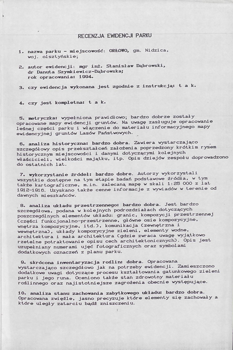 Ewidencja parkowa, skan nr 4
