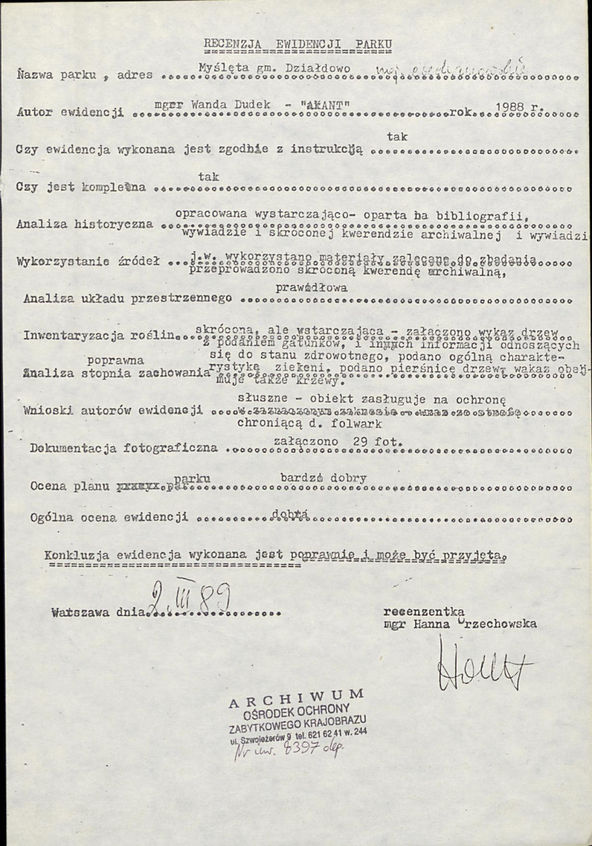 Ewidencja parkowa, skan nr 5