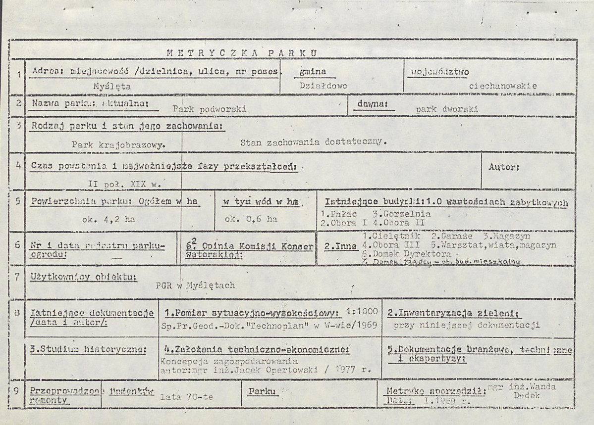 Ewidencja parkowa, skan nr 6