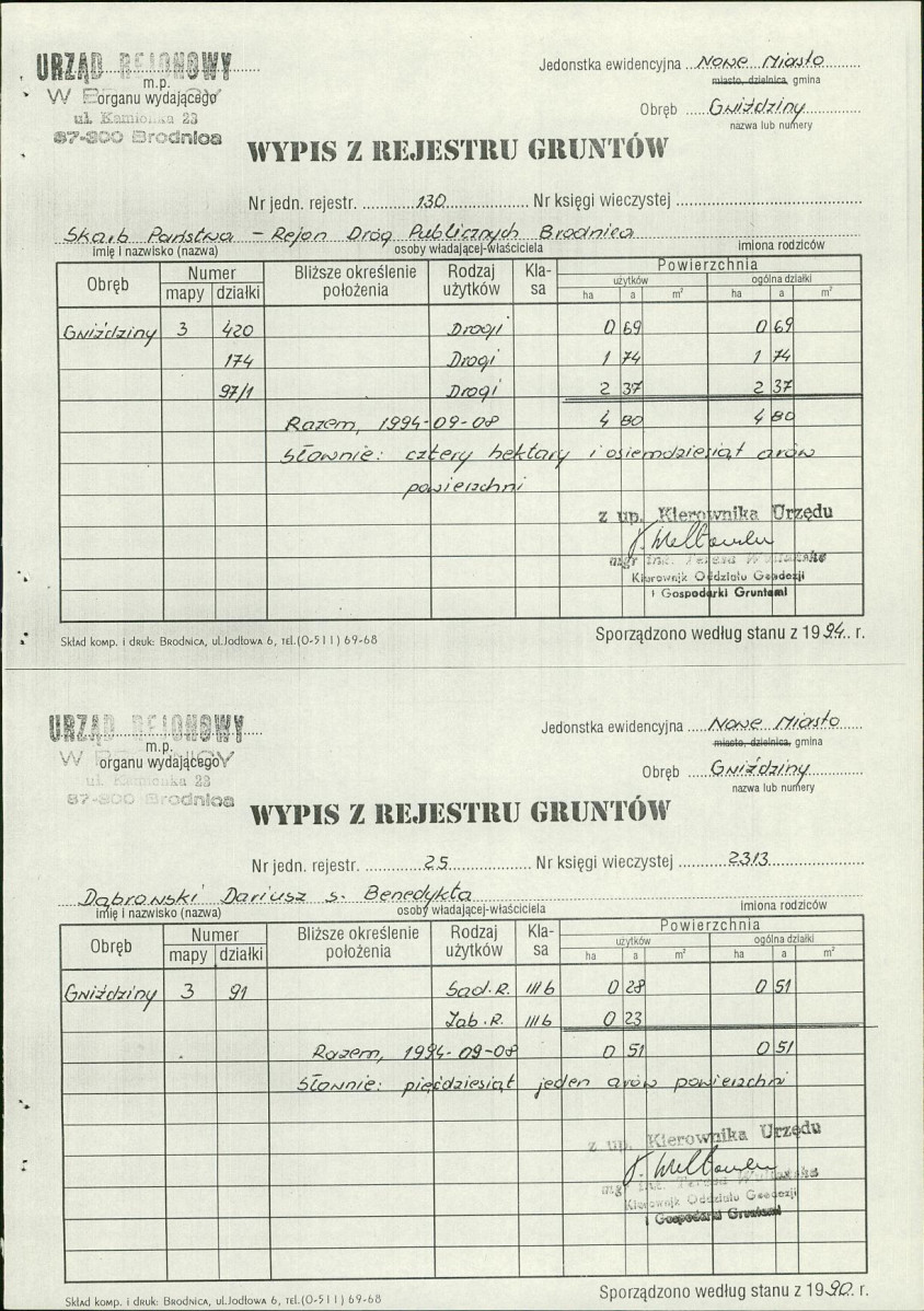 Ewidencja parkowa, skan nr 29
