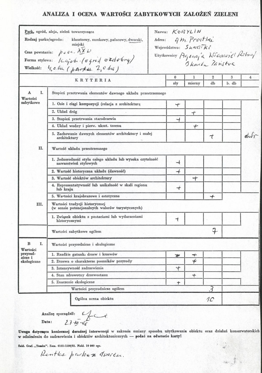 Ewidencja parkowa, skan nr 3