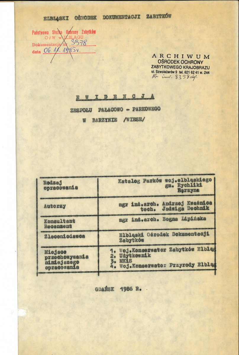 Ewidencja parkowa, skan nr 4