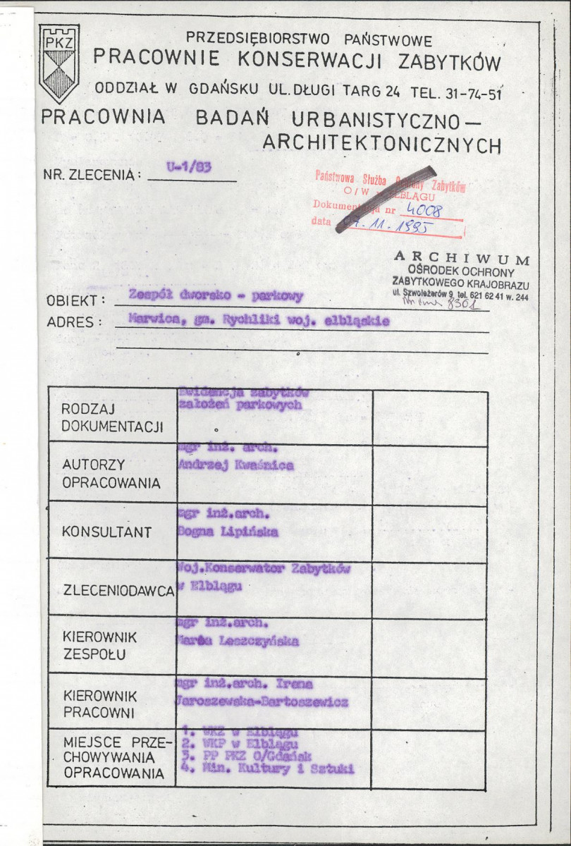 Ewidencja parkowa, skan nr 4