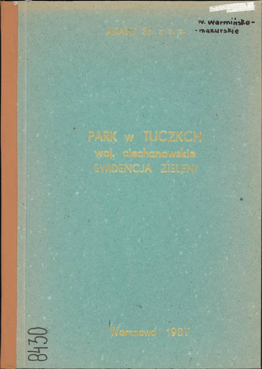 Ewidencja parkowa, skan nr 1