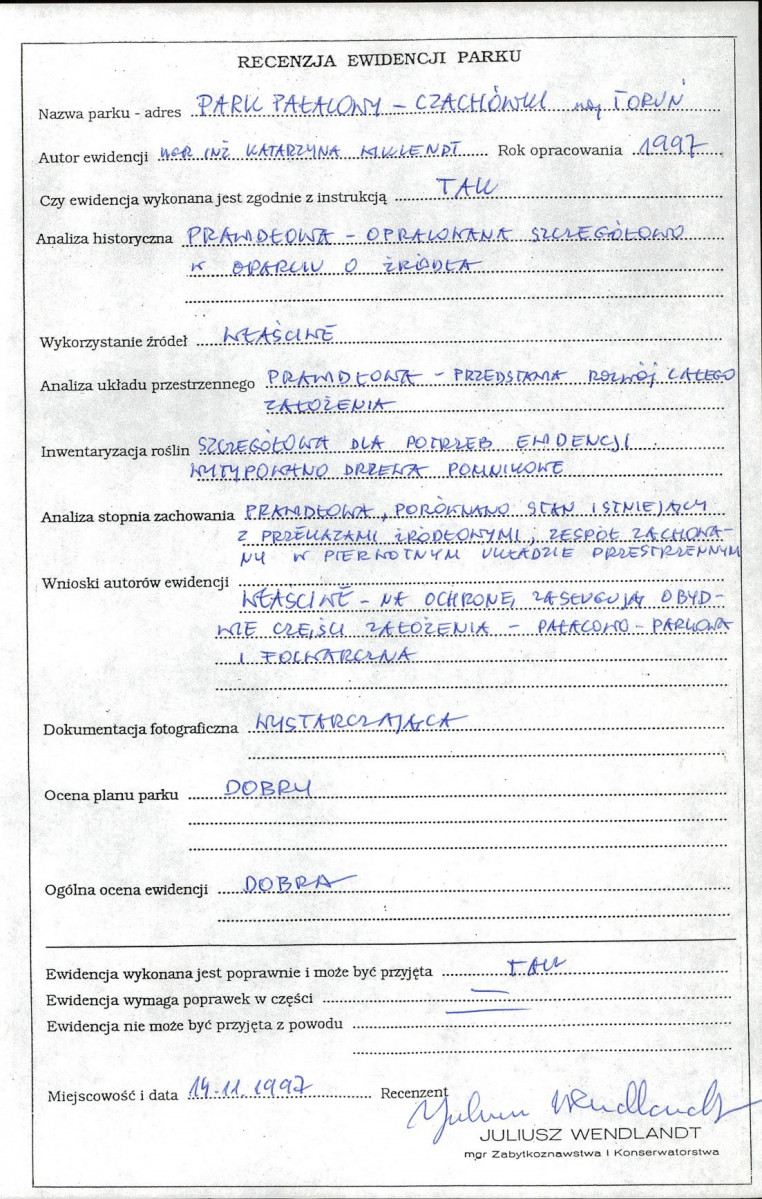 EP - Ewidencja parkowa, skan nr 4
