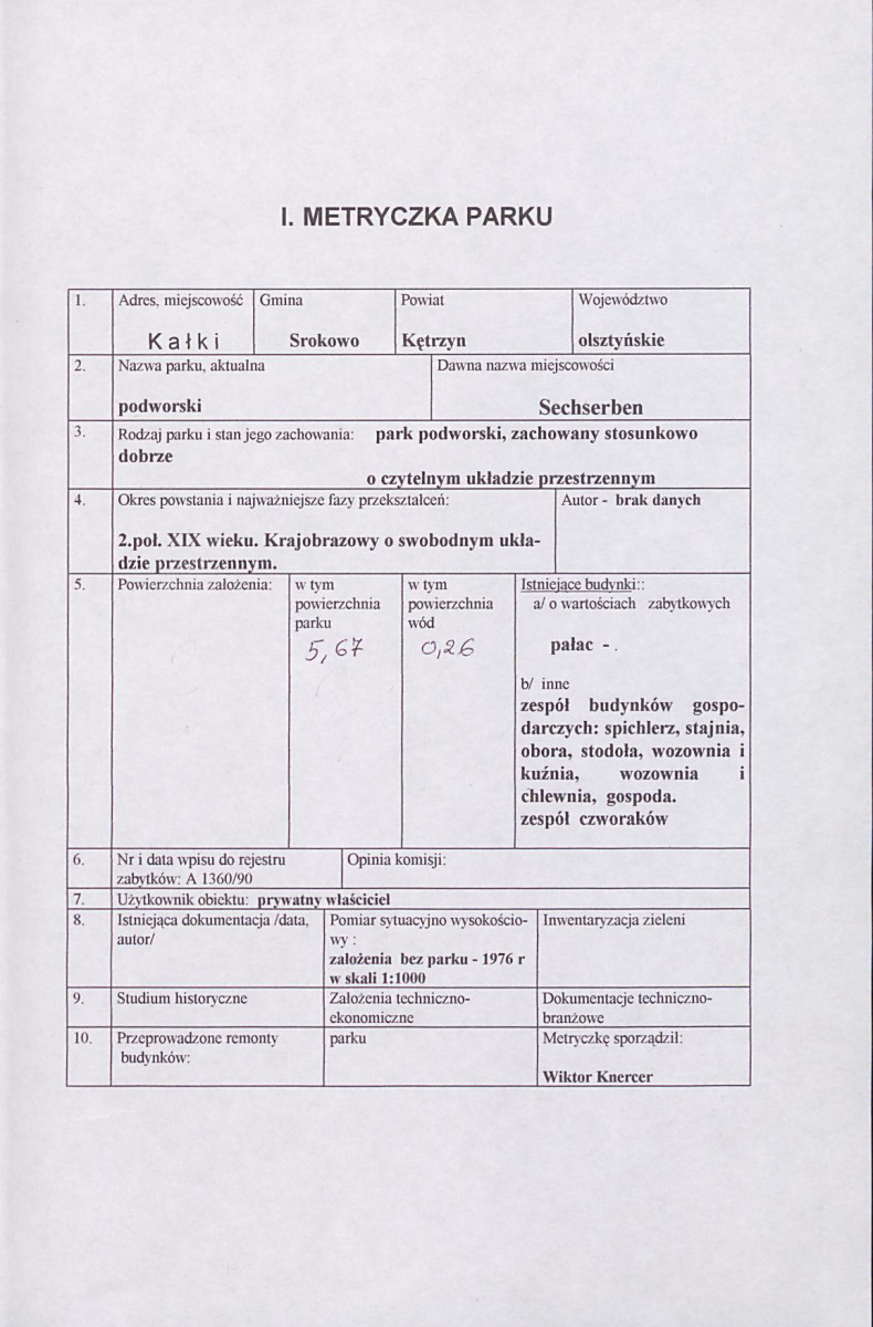 EP - Ewidencja parkowa, skan nr 7