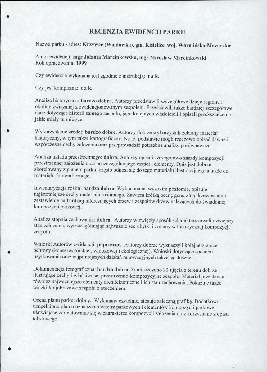 EP - Ewidencja parkowa, skan nr 4