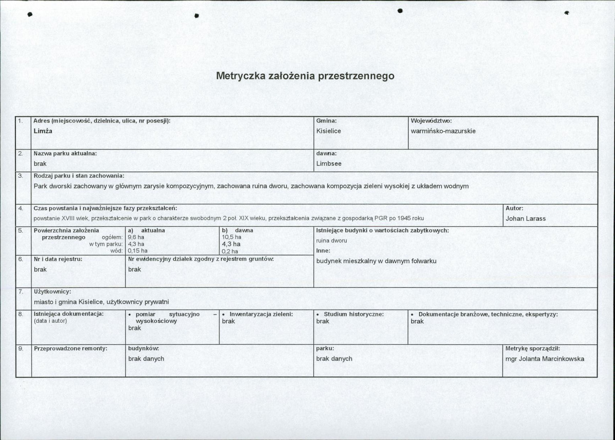 EP - Ewidencja parkowa, skan nr 6