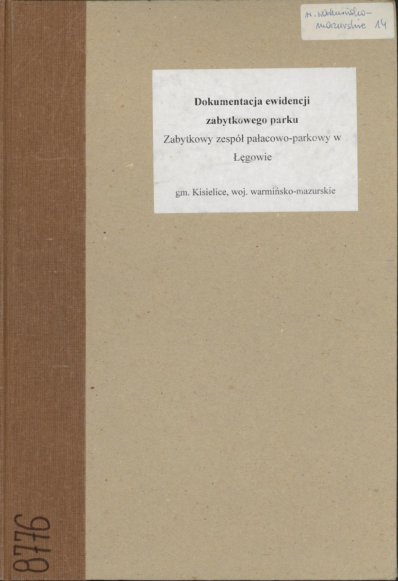 EP - Ewidencja parkowa, skan nr 1