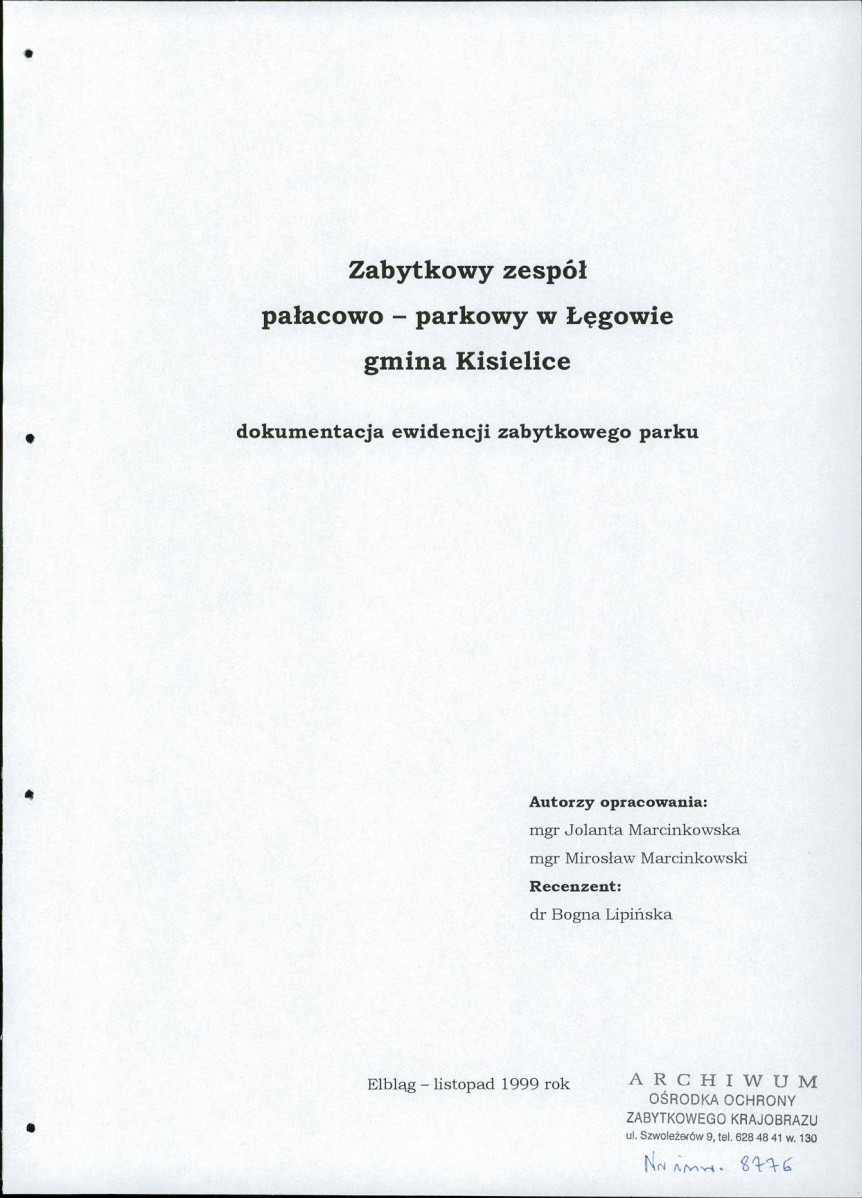 EP - Ewidencja parkowa, skan nr 3