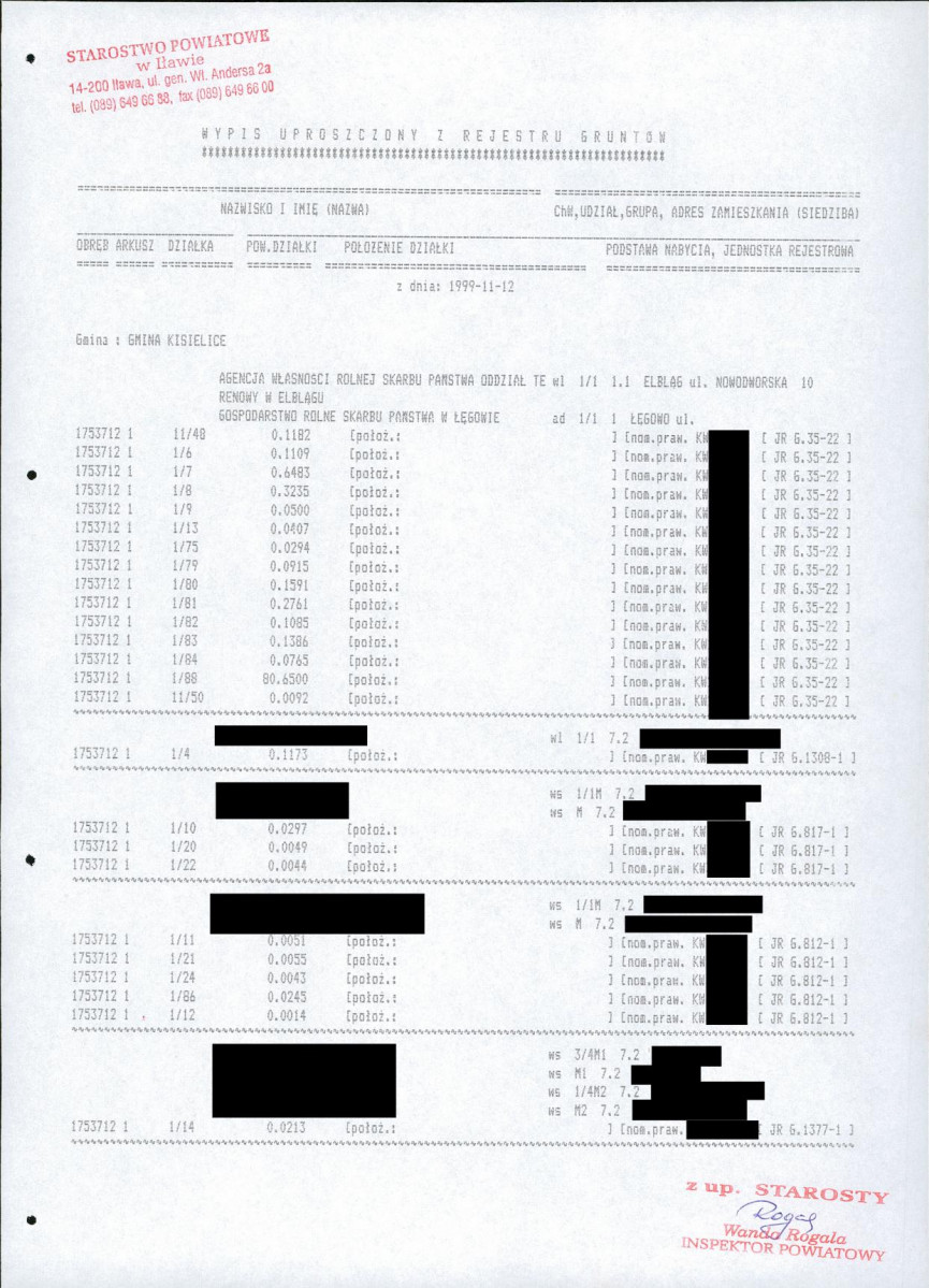 EP - Ewidencja parkowa, skan nr 8