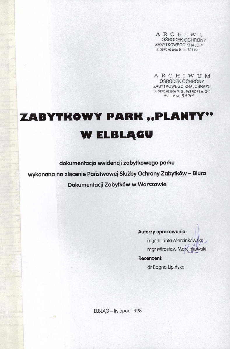 EP - Ewidencja parkowa, skan nr 4