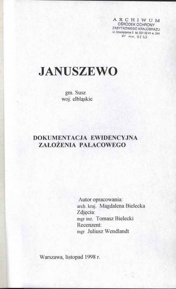 EP - Ewidencja parkowa, skan nr 4