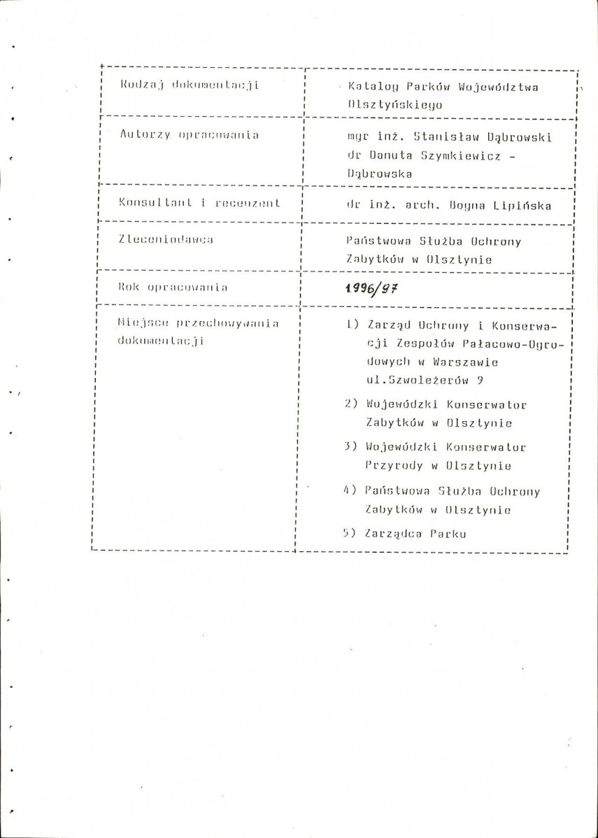 Ewidencja parkowa, skan nr 2