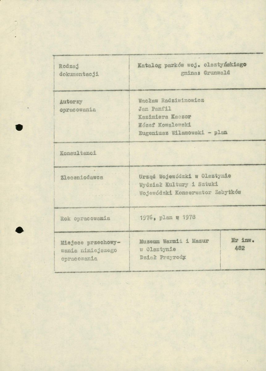 Ewidencja parkowa, skan nr 2