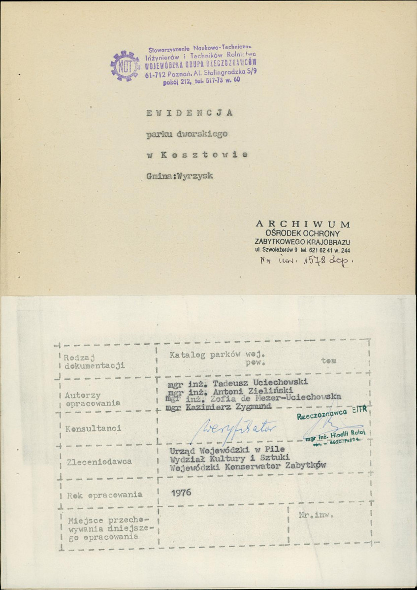 Ewidencja parkowa, skan nr 3