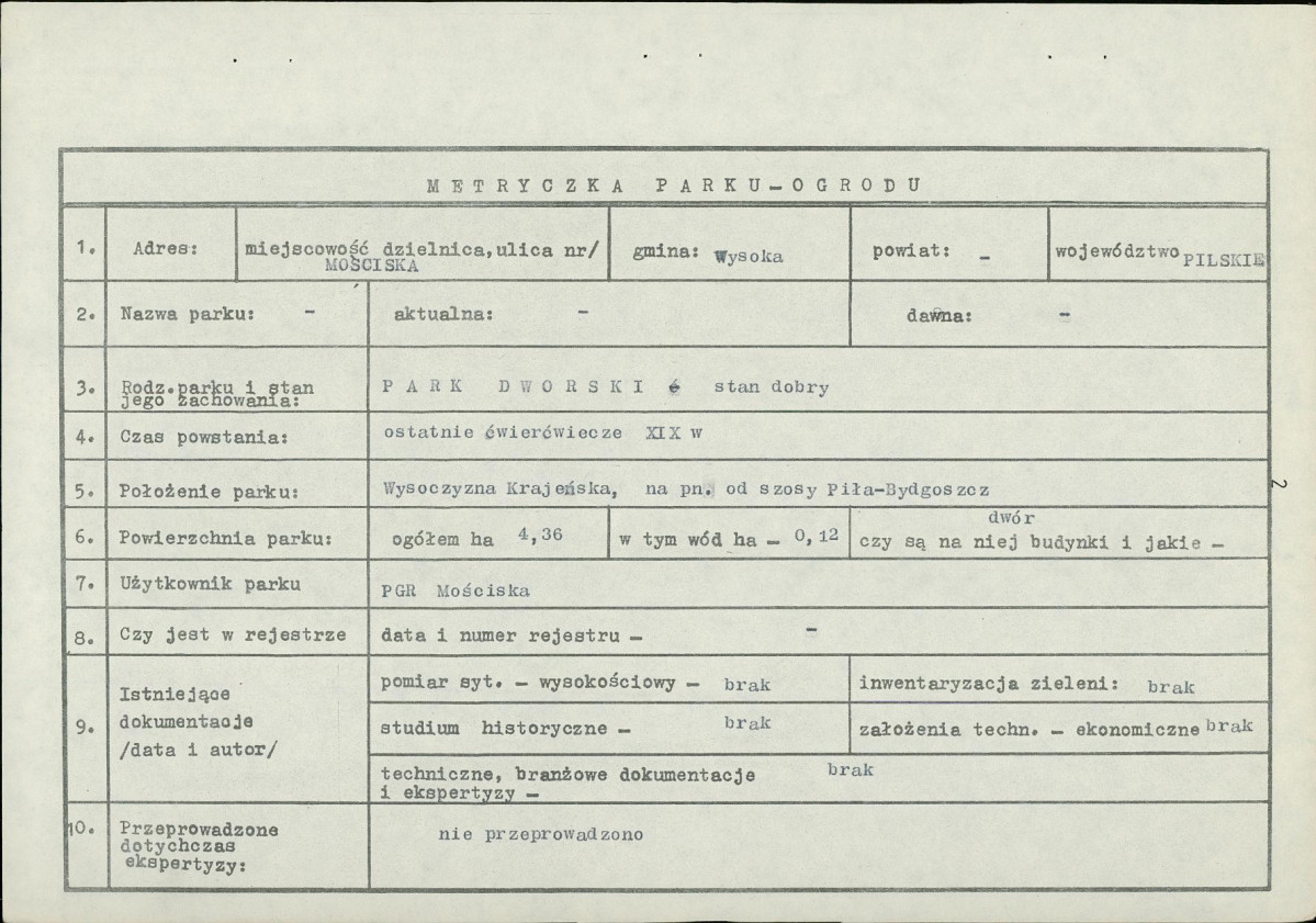 EP - Ewidencja parkowa, skan nr 5