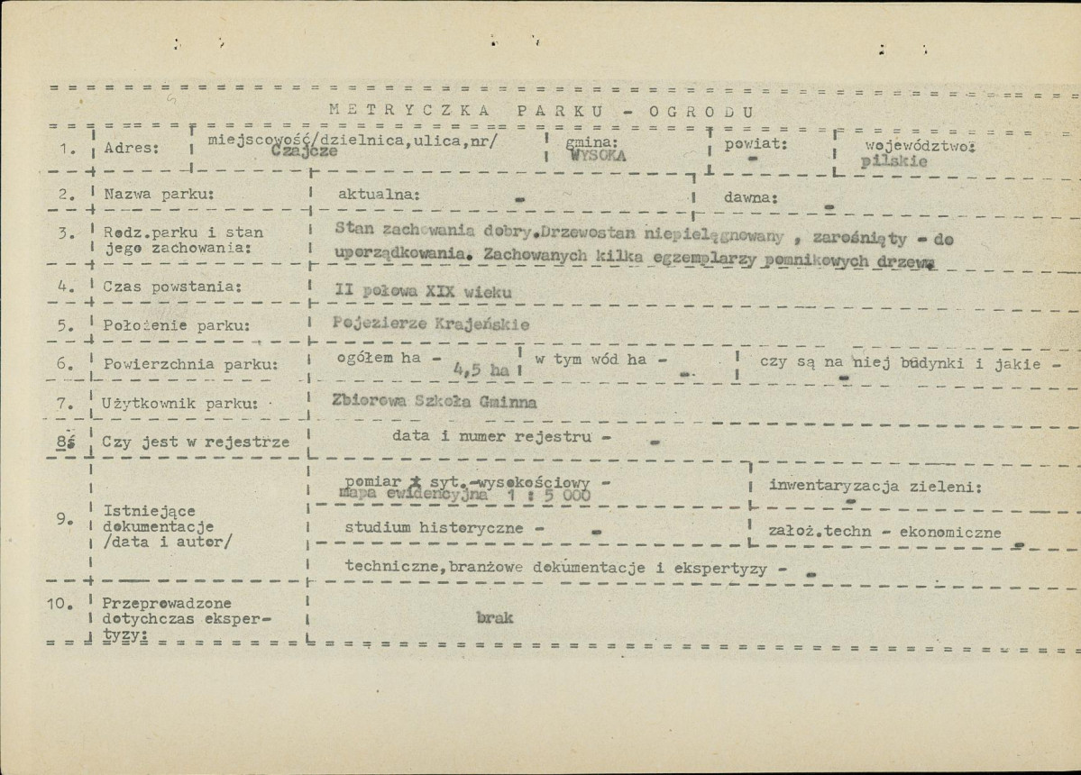 Ewidencja parkowa, skan nr 7