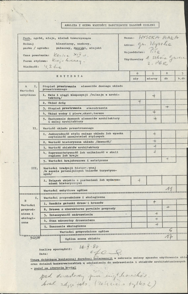 EP - Ewidencja parkowa, skan nr 3