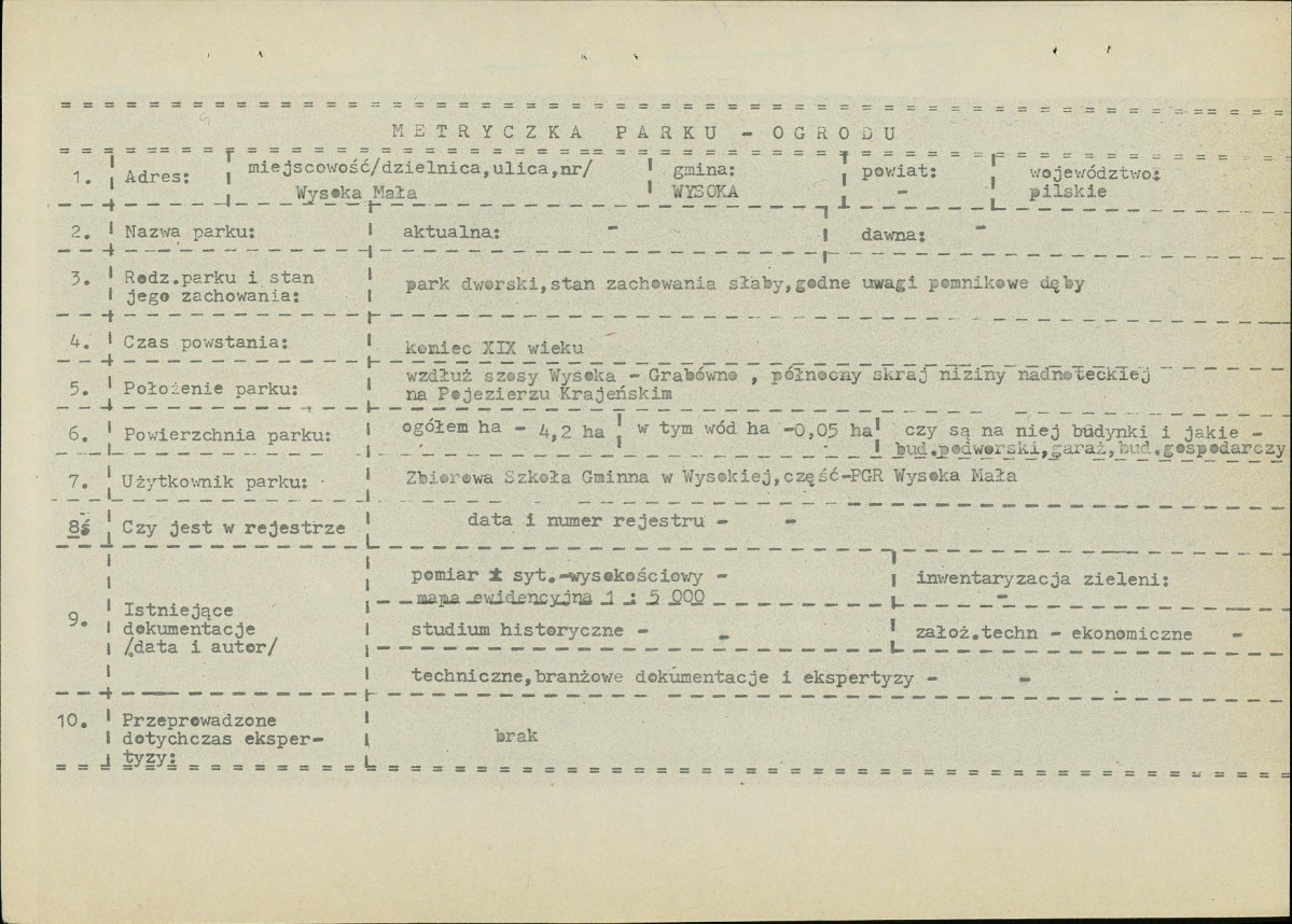 EP - Ewidencja parkowa, skan nr 7