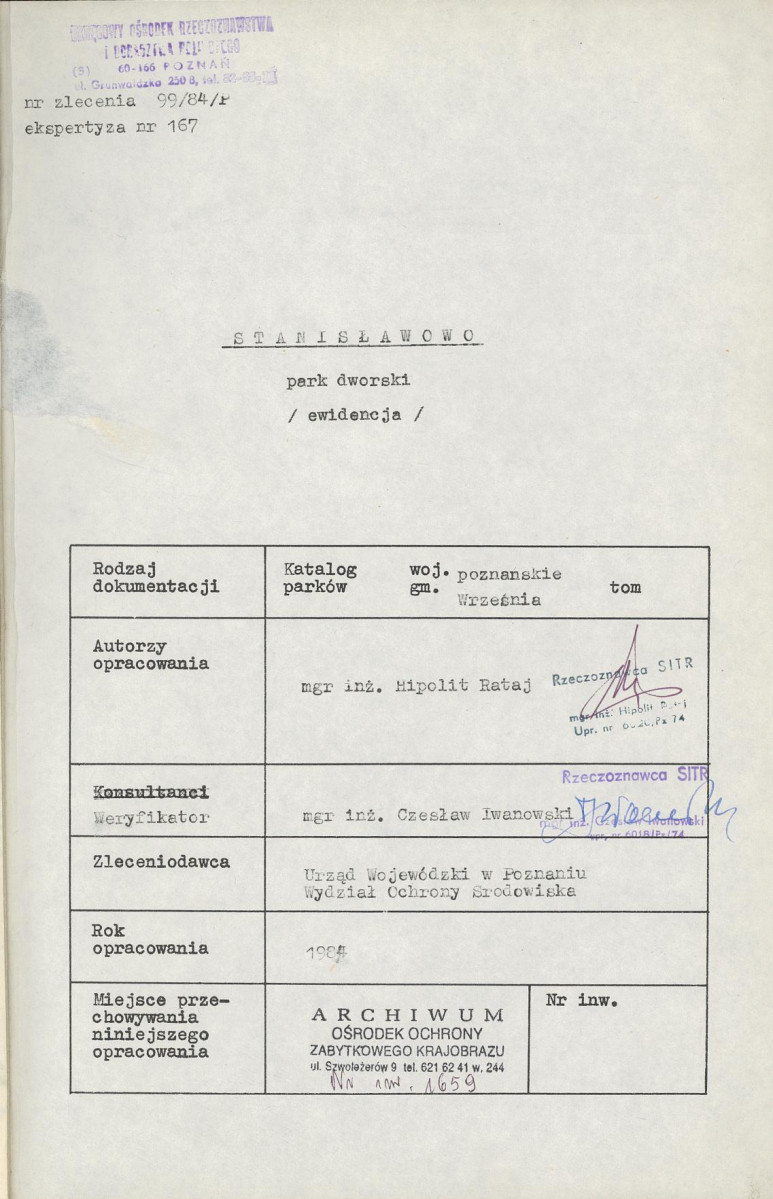 Ewidencja parkowa, skan nr 4