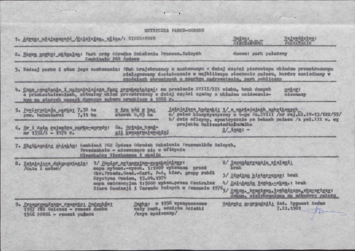 EP - Ewidencja parkowa, skan nr 6