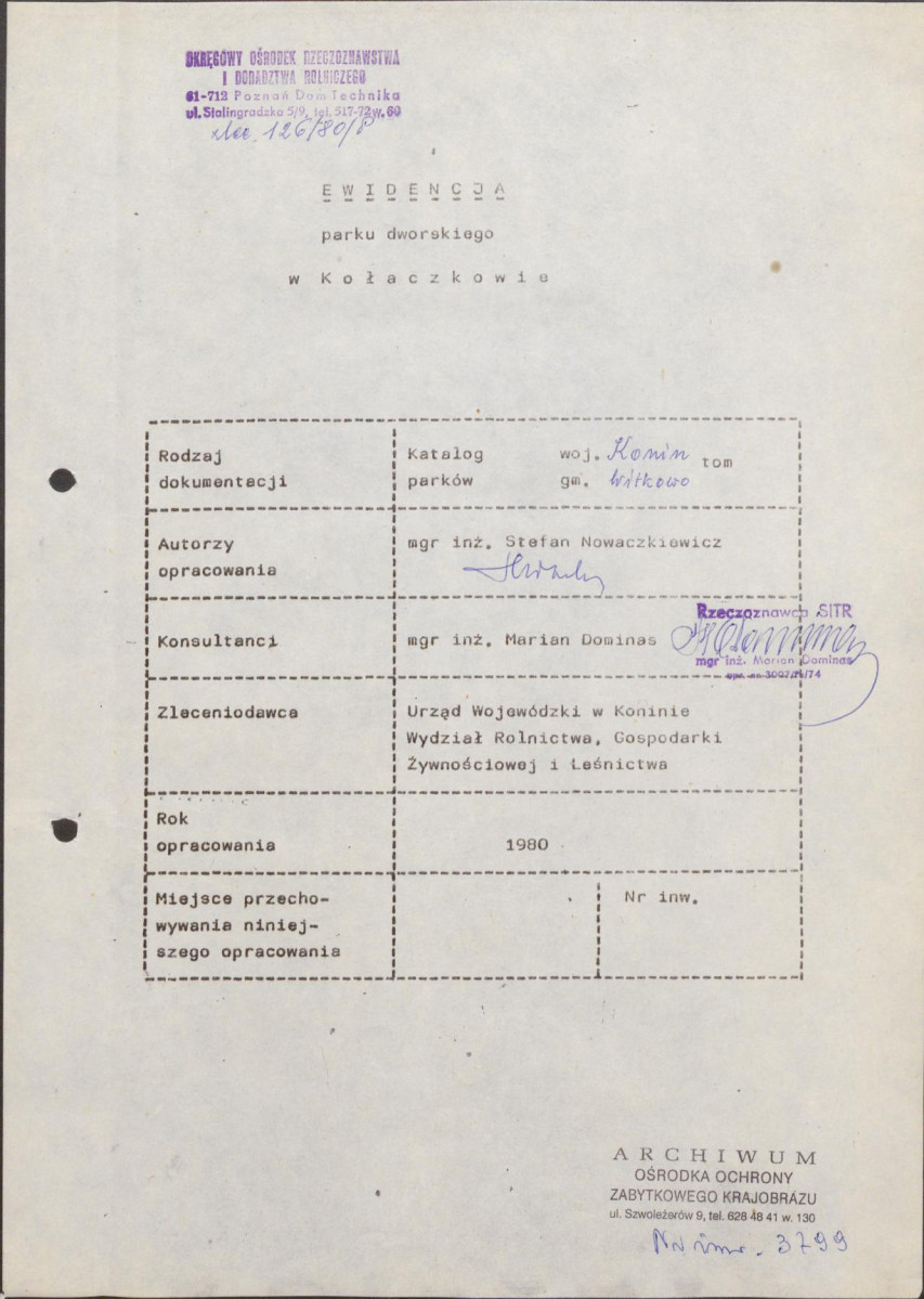 EP - Ewidencja parkowa, skan nr 5