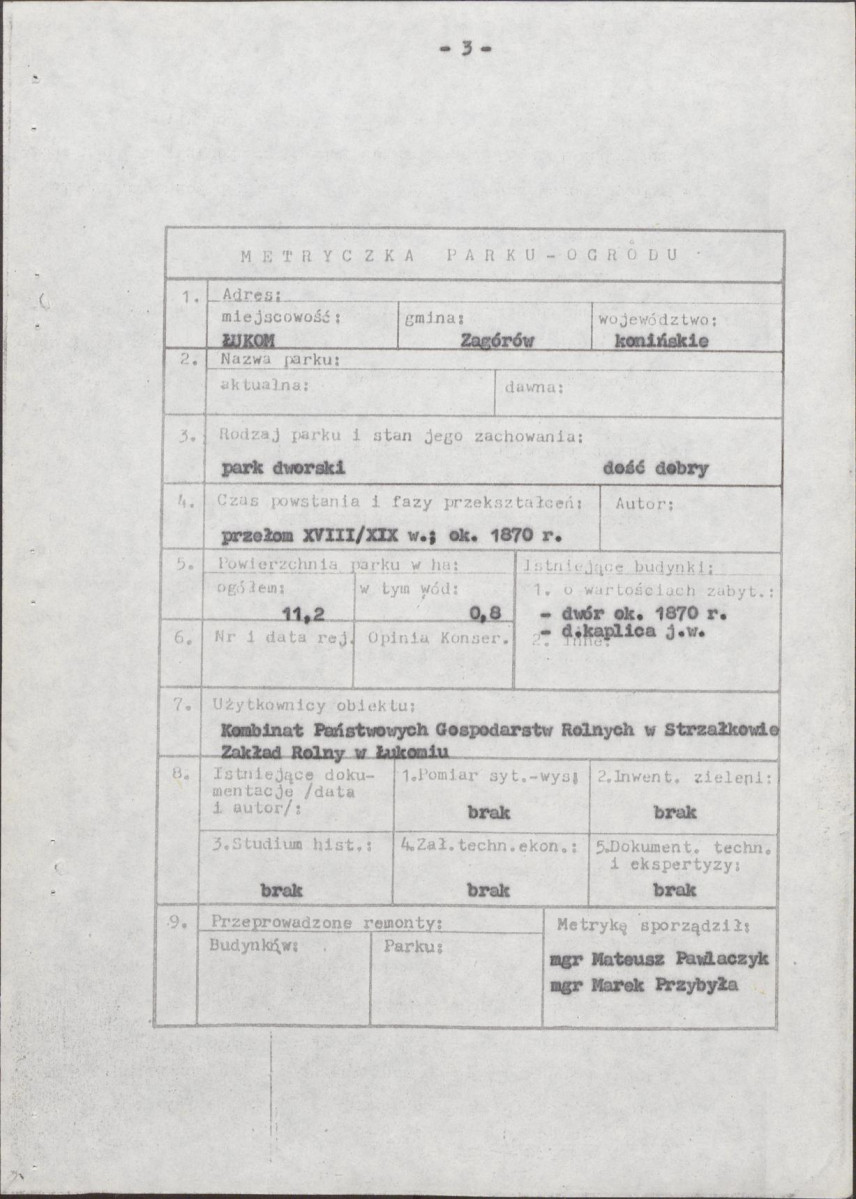 Ewidencja parkowa, skan nr 7