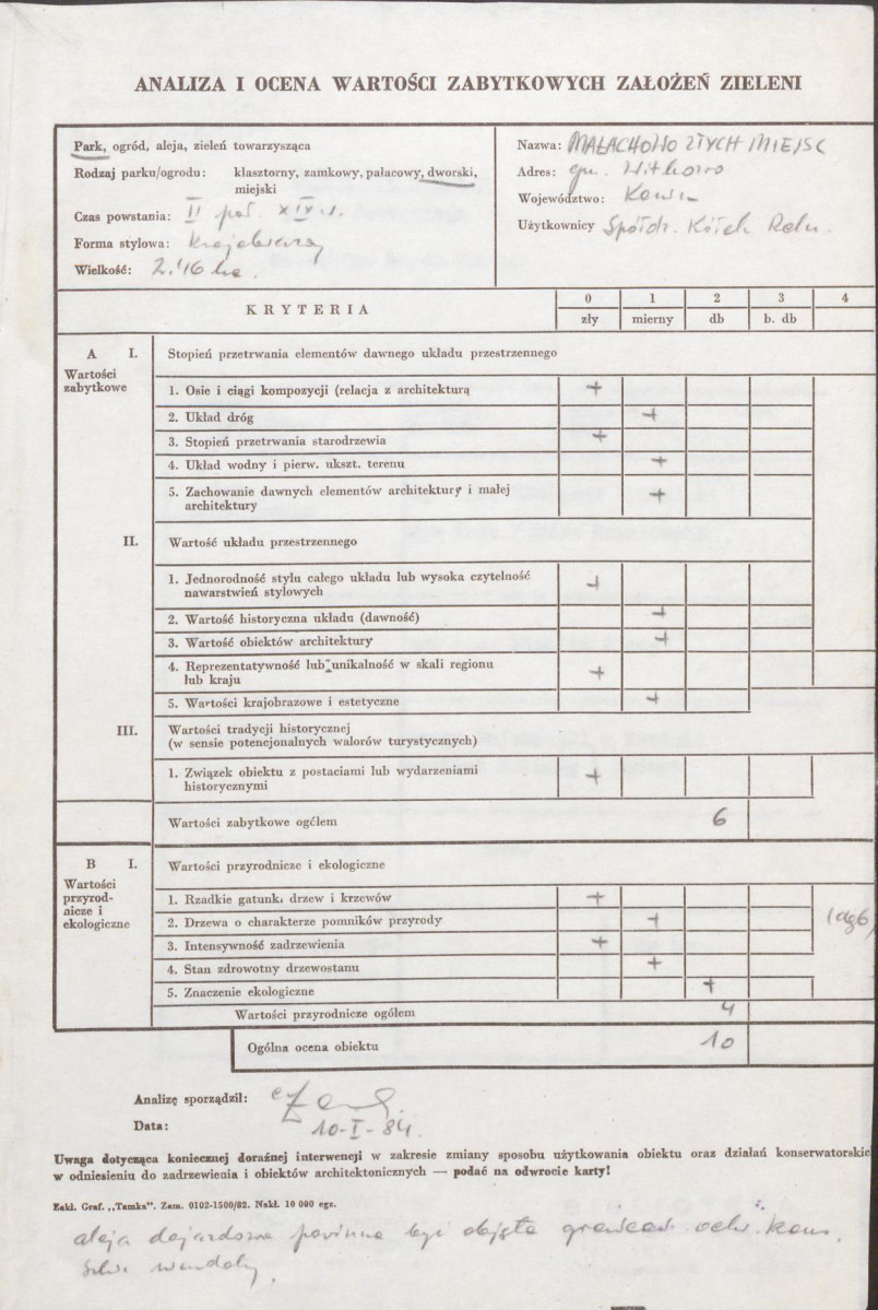 EP - Ewidencja parkowa, skan nr 3