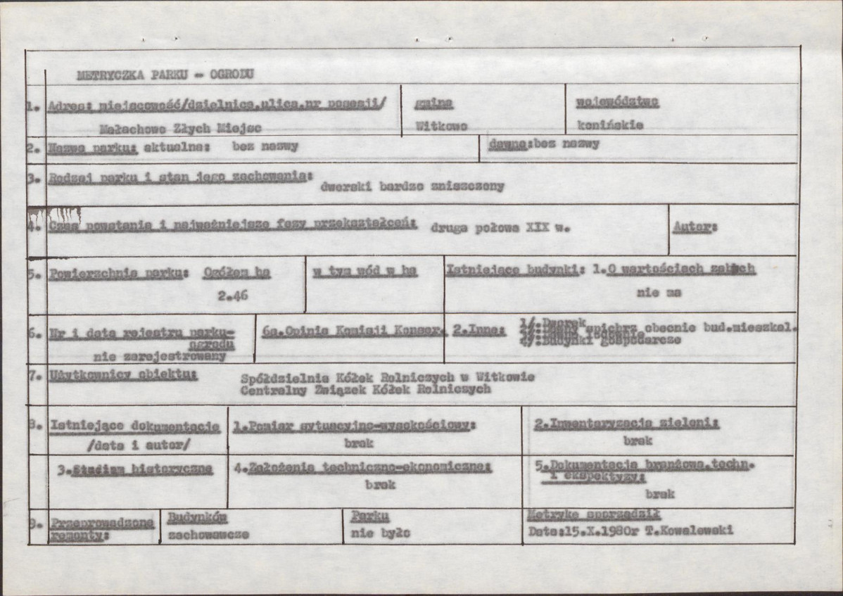 EP - Ewidencja parkowa, skan nr 6