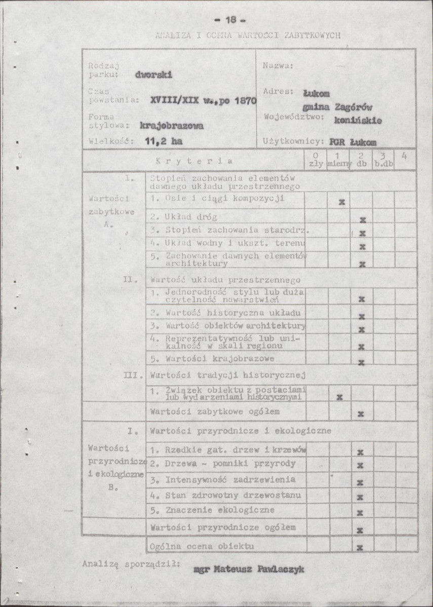 Ewidencja parkowa, skan nr 22