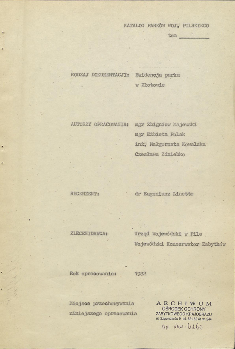 Ewidencja parkowa, skan nr 5