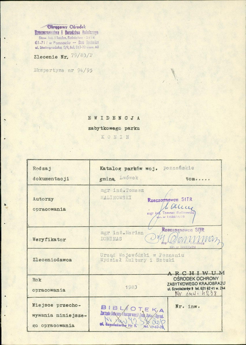 EP - Ewidencja parkowa, skan nr 5