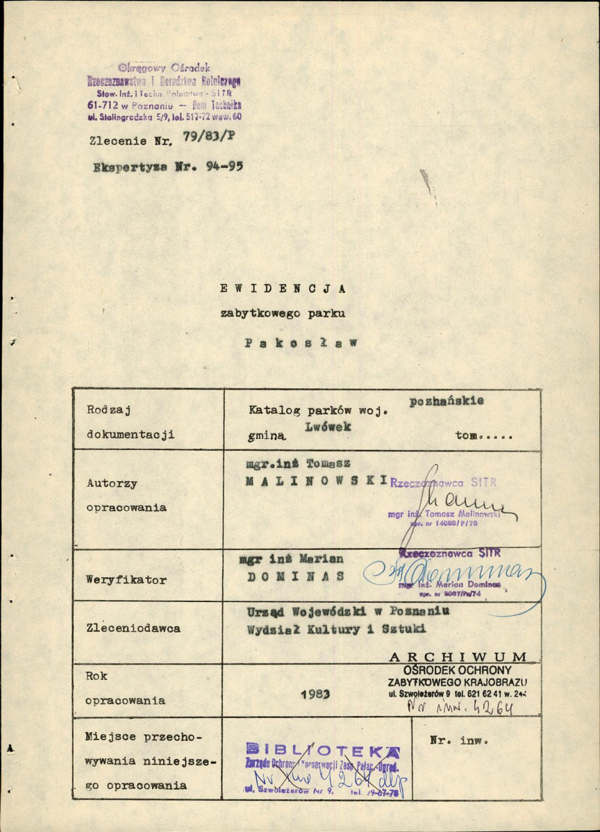Ewidencja parkowa, skan nr 5
