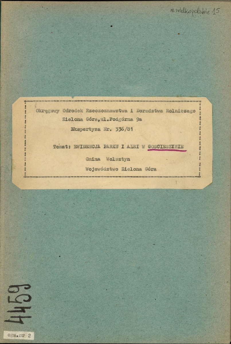 EP - Ewidencja parkowa, skan nr 1