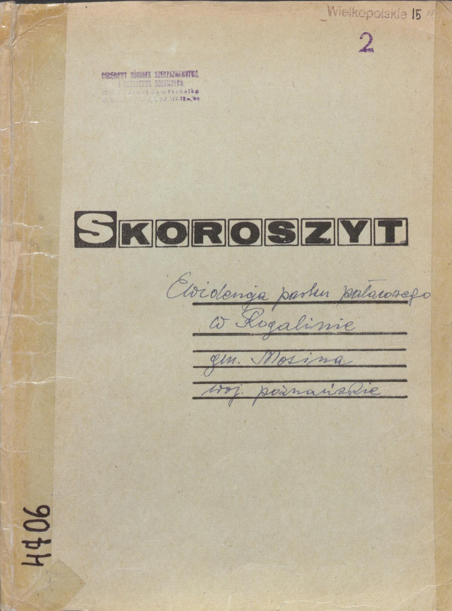EP - Ewidencja parkowa, skan nr 1